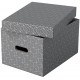 Cutie Depozitare Esselte Home Recycled, Carton, 36x26x20 Cm, Cu Capac, 3 Buc/set, Gri