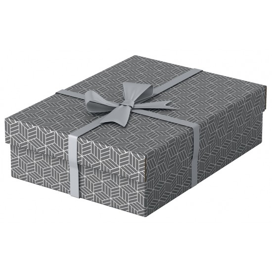 Cutie Depozitare Esselte Home Recycled, Carton, 36x26x10 Cm, Cu Capac, 3 Buc/set, Gri