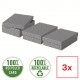 Cutie Depozitare Esselte Home Recycled, Carton, 36x26x10 Cm, Cu Capac, 3 Buc/set, Gri