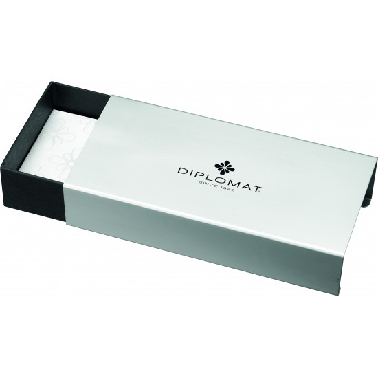 Stilou Diplomat Aero, Cu Penita M, Aurita 14kt. - Blue