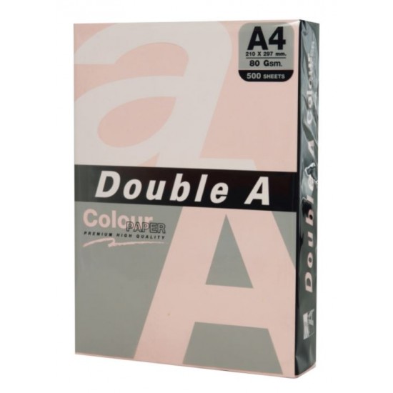 Hartie Color Pentru Copiator A4, 80g/mp, 500coli/top, Double A - Pastel Flamingo