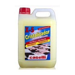 Detergent Caselli - X5, Cristalizator + Polish, Pentru Spalare Cu Masina Rotativa, 6 Litri - Galben