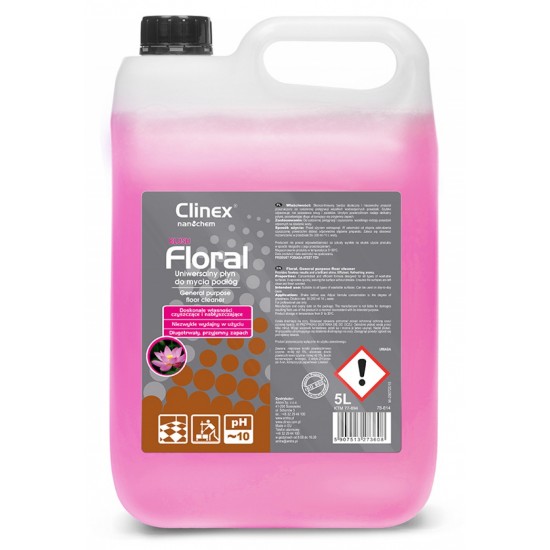 Clinex Floral Blush, 5 Litri, Detergent Lichid Pentru Curatarea Pardoselilor