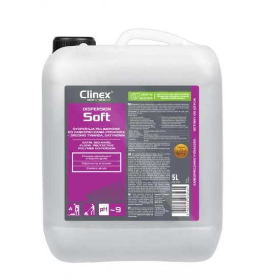 Clinex Dispersion Soft, 5 Litri, Detergent Pentru Curatare, Polisare Si Stralucire Suprafete Diverse