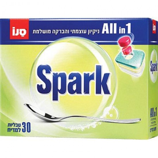 Detergent Tablete, Pentru Masina De Spalat Vase, 30 Tablete/punga, Sano San Spark