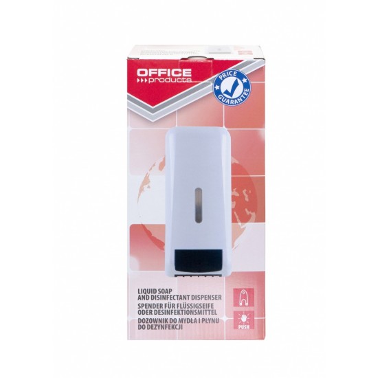 Dispenser Manual Pt. Gel Dezinfectant, Sapun, 1 Litru, Recipient Reincarcabil, Office Products - Alb