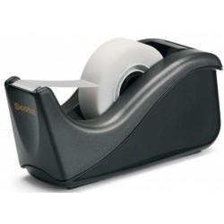 Dispenser Banda Adeziva, Banda 19mm X 33m Inclusa, 3m - Scotch C60 - Negru
