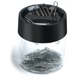 Dispenser Magnetic Pentru Agrafe, D58 X H68mm, Artiglio - Transparent/negru
