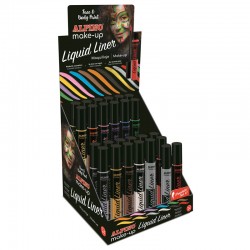 Display Machiaj, 6gr., 24 Buc/display+2 Buc Tester, Alpino Make-up Liquid Liner - 12 Culori