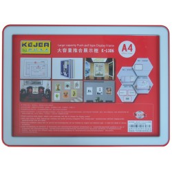 Display Nume Din Plastic, 297 X 210mm, Kejea - Rosu