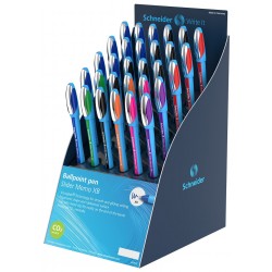 Display Schneider Slider Memo Xb, 30 Pixuri - (10 X Albastru, 9 X Negru, 3 X Ro, 2 X V, Or, Vi, Roz)