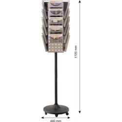 Display Modular Rotativ, 15 X A4, Helit - Fumuriu