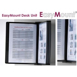 Display De Prezentare De Perete Hd Design Easymount - 10 Buzunare A4 - Culori Asortate