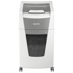 Distrugator Documente Automat Leitz Iq Office, P5, Micro-cut (particule), 300 Coli, Cos 60l, Alb-gri
