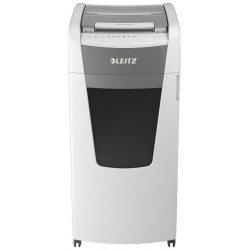Distrugator Documente Automat Leitz Iq Office, P4, Cross-cut (confeti), 600 Coli, Cos 110l, Alb-gri
