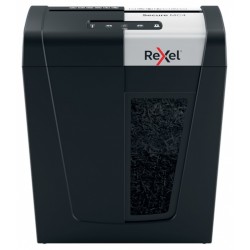 Distrugator Documente Manual Rexel Secure Mc4, P5, Micro-cut (particule), 4 Coli, 14l, Negru-arginti