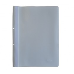 Dosar Plastic Pp Cu Sina, Cu Gauri, Grosime 120/180 Microni, 10 Buc/set, Optima - Gri