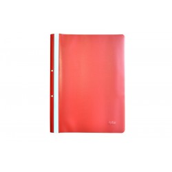 Dosar Plastic Pp Cu Sina, Cu Gauri, Grosime 120/180 Microni, 10 Buc/set, Optima - Rosu