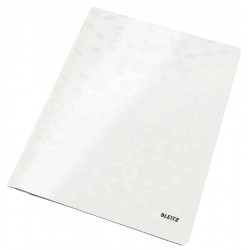 Dosar Cu Sina Leitz Wow, Carton Laminat, A4, 250 Coli, Alb