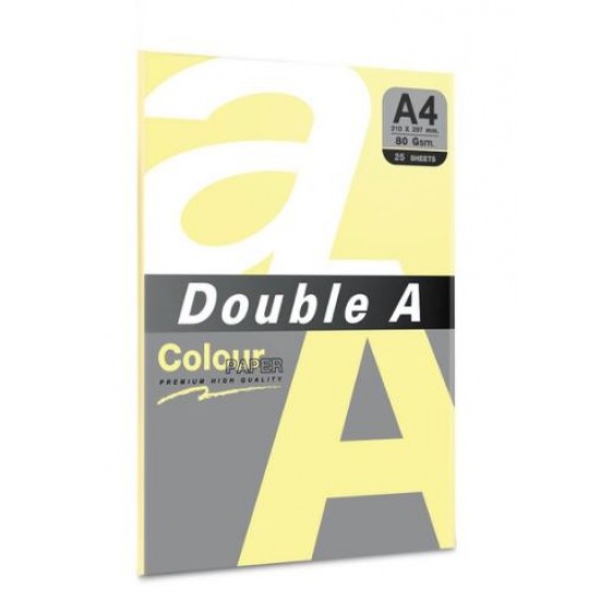 Hartie Color Pentru Copiator A4, 80g/mp, 25coli/top, Double A - Pastel Butter