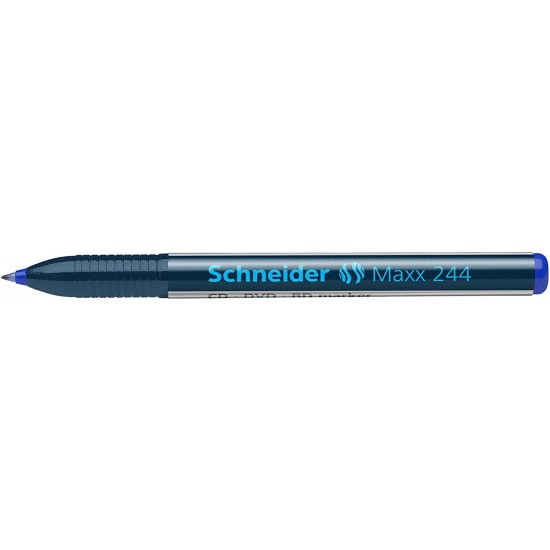 Cd/dvd-marker Schneider Maxx 244, Varf 0.7mm - Albastru