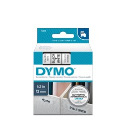 Banda Dymo D1 ( 12 Mm X 7 M ) Text:negru/ Fond:alb(45013)