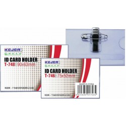 Ecuson Pvc, Pentru Nume, Cu Ac Si Clip, 70 X 42mm, Kejea - Transparent