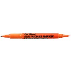 Marker Artline, Pentru Electricieni, Corp Plastic, 2 Capete, Varfuri Rotunde 0.4/1.0mm - Orange Marker Artline, Pentru Electricieni, Corp Plastic, 2 Capete, Varfuri Rotunde 0.4/1.0mm - Orange