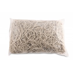 Elastice Pentru Bani, 3mm Grosime, D 50mm, 60% Cauciuc, 1000g/punga, Office Products -culoare Alba