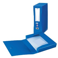 Mapa Plastic Cu Capsa, 100 Mm Latime, Elba Ergonomique - Albastru