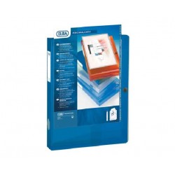 Mapa Plastic A4, Cu Capsa, Personalizabila, 40mm Latime, Elba Polyvision - Transparent Albastru