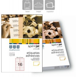 Etichete Autoadezive 16/a4, 105 X 37 Mm, 100 Coli/top, Sprintjet - Albe