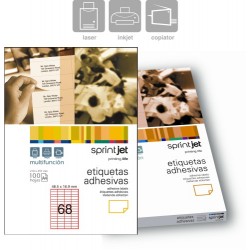 Etichete Autoadezive 68/a4, 48,5 X 16,9 Mm, 100 Coli/top, Sprintjet - Albe