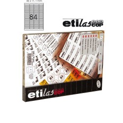 Etichete Autoadezive 84/a4, 46 X 11,1 Mm, 100 Coli/top - Colturi Rotunjite, Etilascop - Albe Etichete Autoadezive 84/a4, 46 X 11,1 Mm, 100 Coli/top - Colturi Rotunjite, Etilascop - Albe