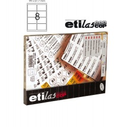 Etichete Autoadezive 8/a4, 99,1 X 67,7 Mm, 100 Coli/top - Colturi Rotunjite, Etilascop - Albe Etichete Autoadezive 8/a4, 99,1 X 67,7 Mm, 100 Coli/top - Colturi Rotunjite, Etilascop - Albe