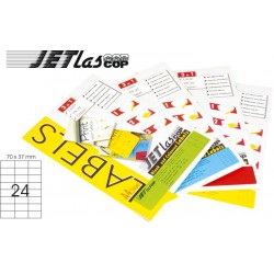 Etichete Color Autoadezive 24/a4, 70 X 37 Mm, 25 Coli/top, Jetlascop - Galben Etichete Color Autoadezive 24/a4, 70 X 37 Mm, 25 Coli/top, Jetlascop - Galben