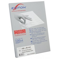 Etichete Albe Autoadezive 12/a4, 105 X 48 Mm, 100 Coli/top, Exiton