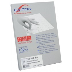 Etichete Albe Autoadezive 15/a4, 70 X 50,8 Mm, 100 Coli/top, Exiton