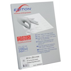 Etichete Albe Autoadezive 44/a4, 52,5 X 25,4 Mm, 100 Coli/top, Exiton