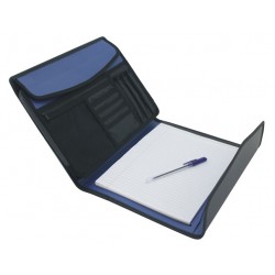 Mapa A4 Cu Blocnotes Si 5 Buzunare Expandabile, Exiton Executive - Negru/albastru