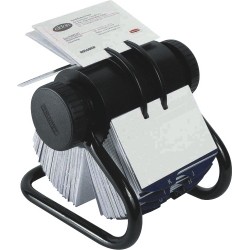 Fisier Rotativ Pentru 400 Carti De Vizita 57 X 102mm, Rolodex - Negru Fisier Rotativ Pentru 400 Carti De Vizita 57 X 102mm, Rolodex - Negru