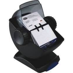 Fisier Rotativ Cu Capac Pentru 400 Carti De Vizita 67 X 102mm, Rolodex - Negru Fisier Rotativ Cu Capac Pentru 400 Carti De Vizita 67 X 102mm, Rolodex - Negru