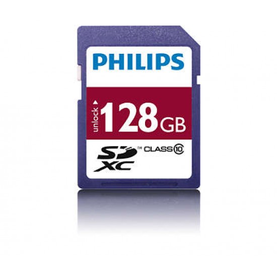 Card Memorie Sdxc, Clasa 10, Philips - 128gb