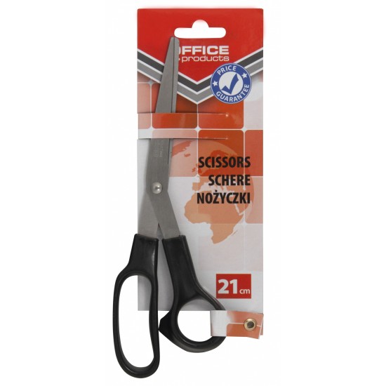 Foarfeca Otel, 21cm, Office Products - Maner Negru