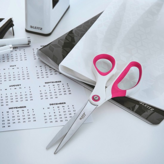 Foarfece Pentru Birou Leitz Wow Titanium, 205 Mm, Roz