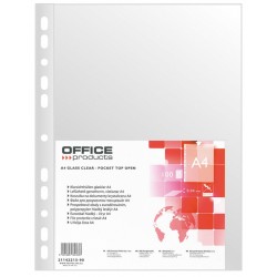 Folie Protectie Pentru Documente A4, 40 Microni, 100folii/set, Office Products - Cristal