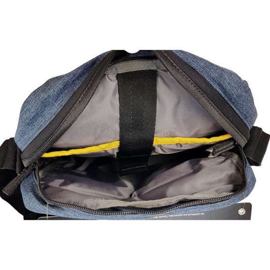 Geanta Tableta Caterpillar Millennial Classic - Ryan, Material 600d Hd Polyester - Negru/bleumarin