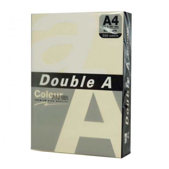 Hartie Color Pentru Copiator A4, 80g/mp, 100coli/top, Double A - Pastel Ivory