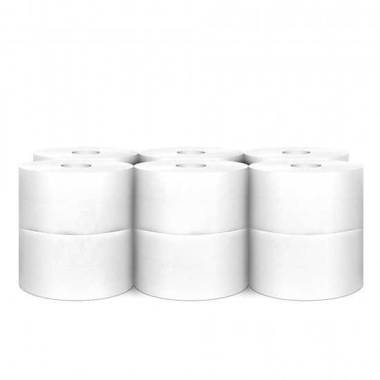 Hartie Igienica Alba, 450gr - 2 Straturi, 12 Role/bax, Mini Jumbo