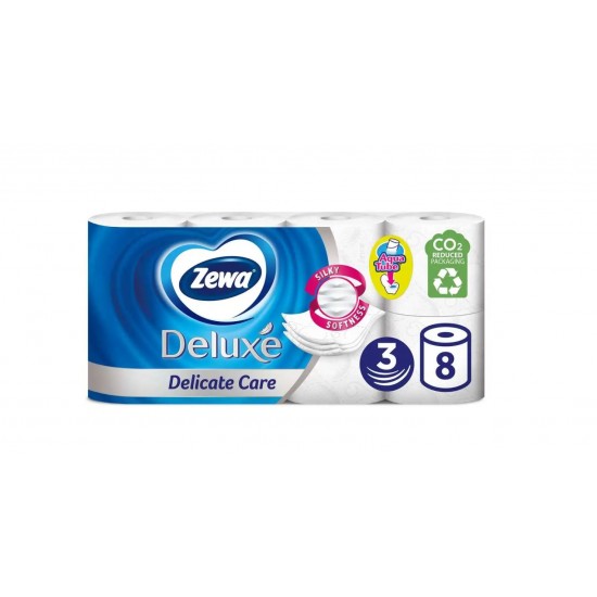 Hartie Igienica 3 Straturi, 8role/set, Zewa Deluxe Delicate Care